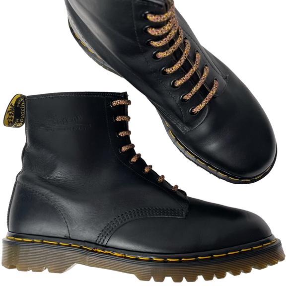 Dr. Martens Other - Vintage Dr. Martens Doc England 1460 Black Greasy Leather Lace Up Boots UK 11